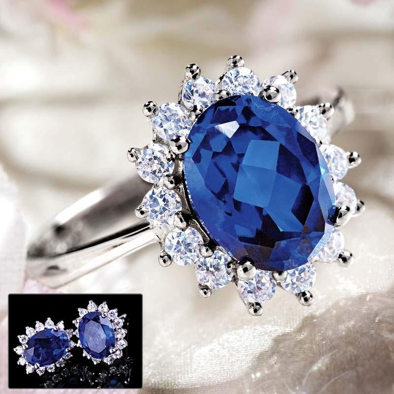 Royal Proposal Scienza® Sapphire Ring & Earrings